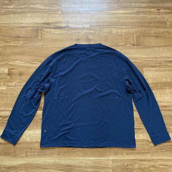Lululemon XL Blue License To Train Better Each Day Long Sleeve Shirt Gym Sports - Picture 9 of 16